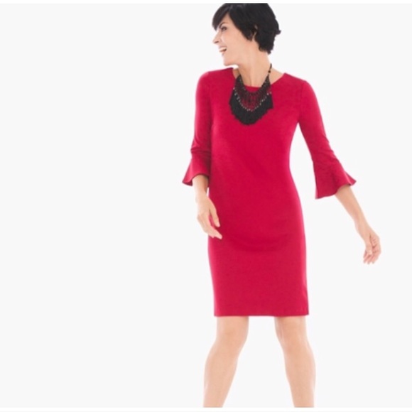 Chico's Dresses & Skirts - 🎃 Flare Sleeve Sheath Dress